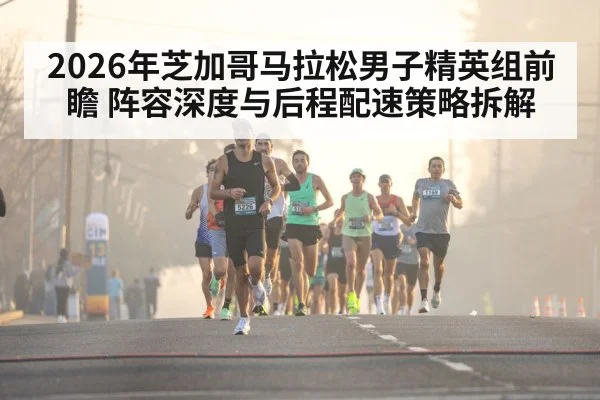 2026年芝加哥马拉松男子精英组前瞻 阵容深度与后程配速策略拆解